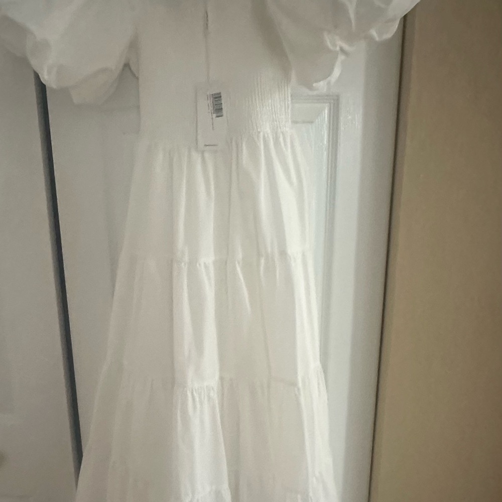 Petal & Pup White Tiered Kids Dress